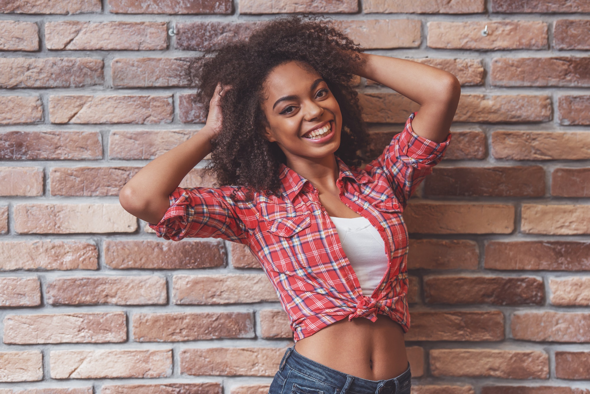 Beautiful Afro-American woman